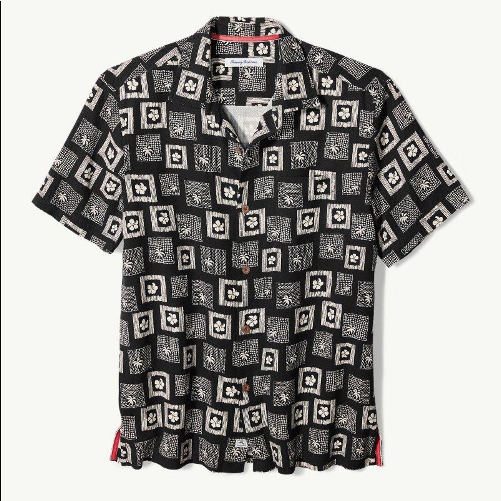 Palm Squared Camp Shirt - Hawaiian Shirt
